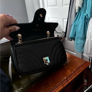 Brand new black quilted bag oufilasi brand gold hardware